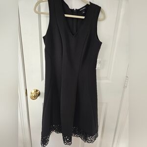 Roz & Ali Black Sleeveless Mini Dress